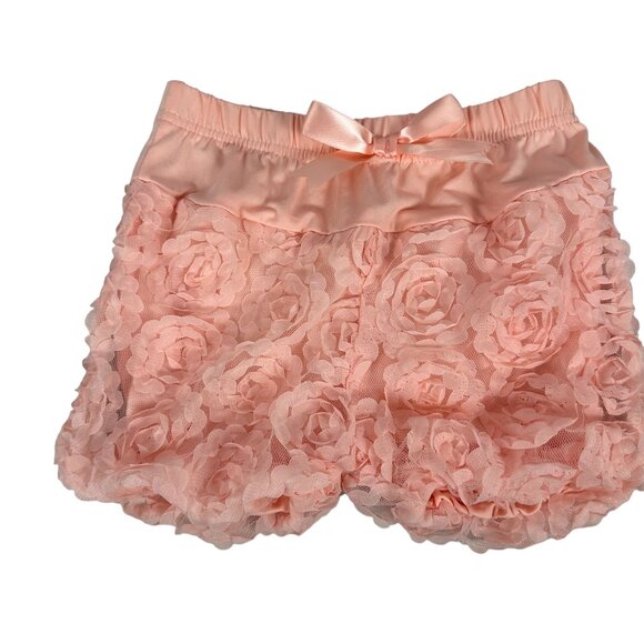 Girls Sleeveless Floral Textured Top & Shorts Set Size 6 - Picture 7 of 8